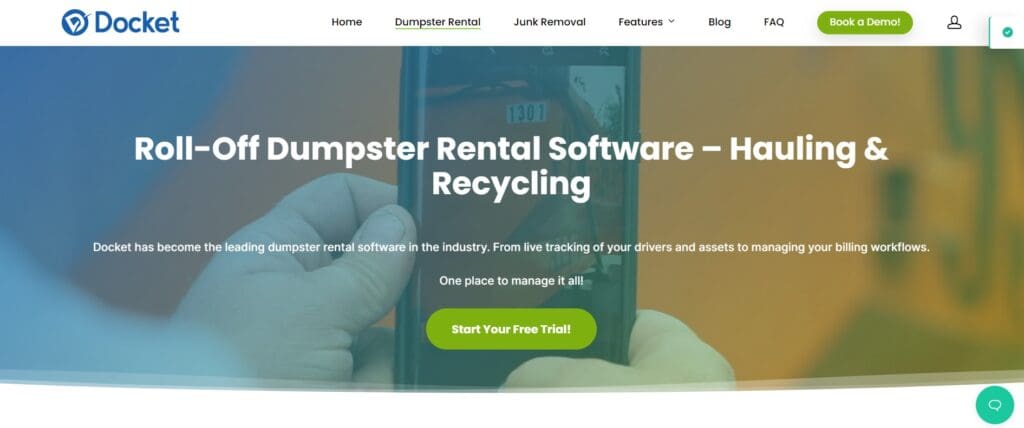 Dumpster Rental Software