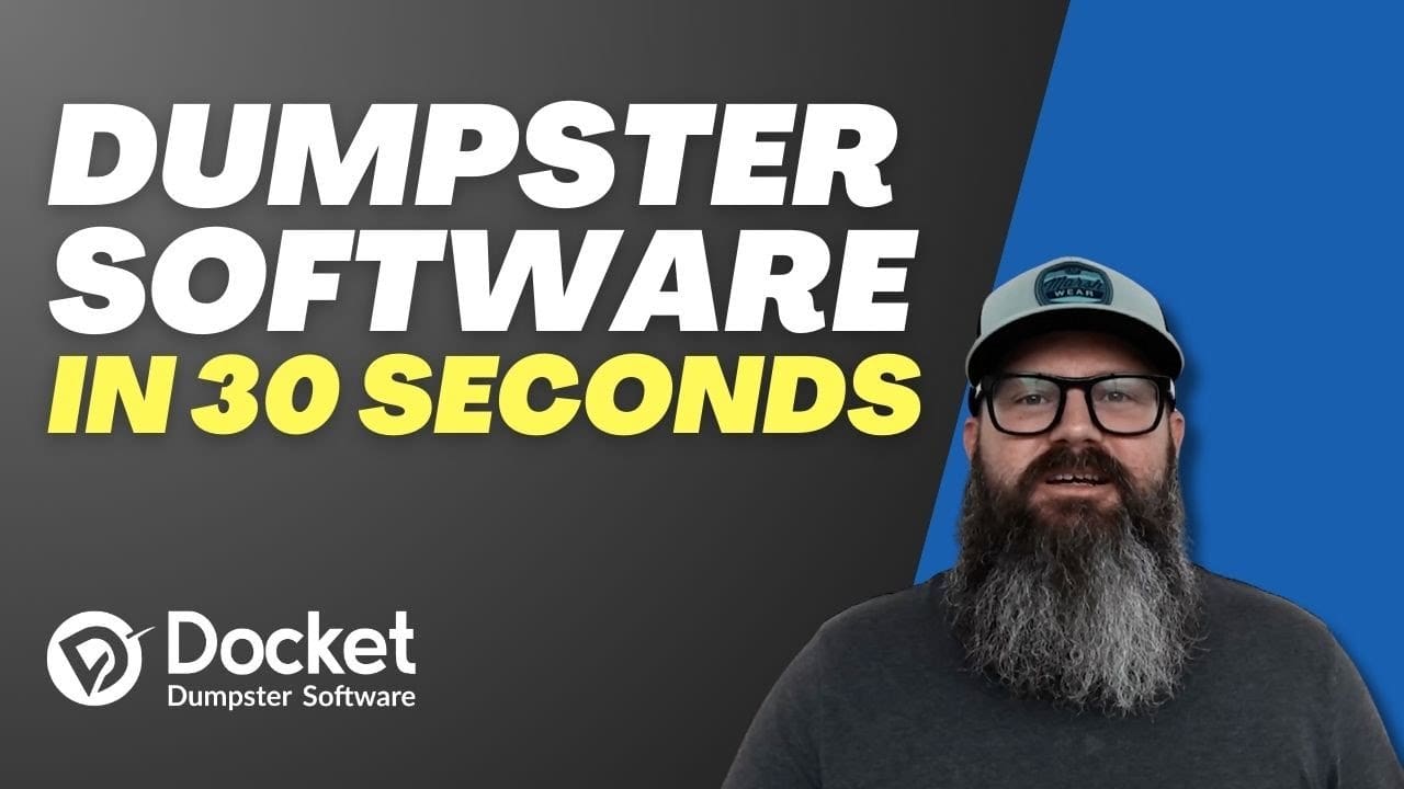 Business Docket Optimize Your Dumpster Rental Business with Docket Software